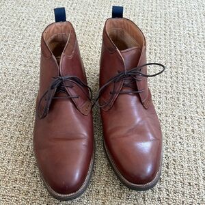 FLORSHEIM Shoe Company Men's Uptown Chukka Cognac Boots Size 10 1/2 Leather